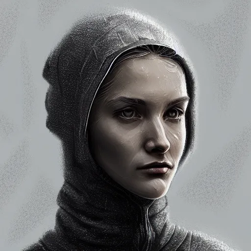 Prompt: portrait of alyx vance wearing a gray hoodie, sci - fi, intricate, elegant, highly detailed, digital painting, artstation, concept art, smooth, sharp focus, illustration, by bartek fedyczak, erak note, tooth wu, neil richards, kan liu, siwoo kim, jisu choe