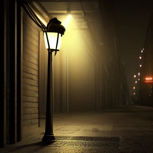 Lonely Duck Under A Street Light, Foggy, Beautiful | Stable Diffusion |  Openart