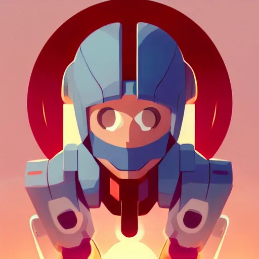 Image similar to face icon stylized minimalist mega man, loftis, cory behance hd by jesper ejsing, by rhads, makoto shinkai and lois van baarle, ilya kuvshinov, rossdraws global illumination