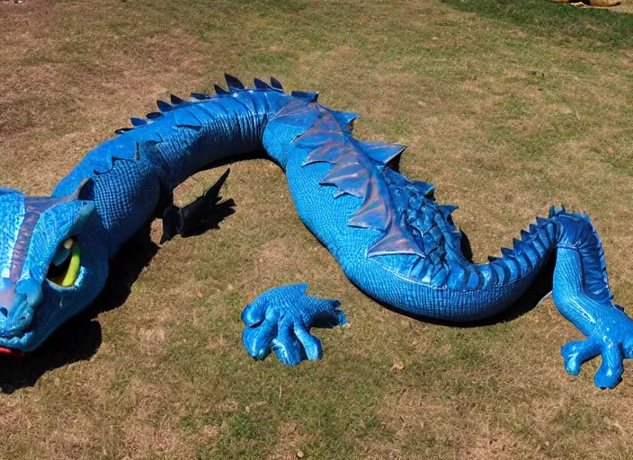 Image similar to Deflated dragon, flattened dragon, punctured dragon