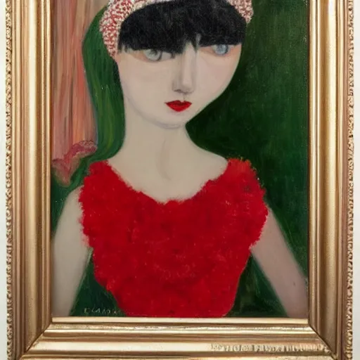 Image similar to oil painting by florine stettheimer