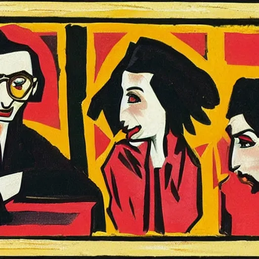 Prompt: The suffering of Harry Potter by Ernst Ludwig Kirchner