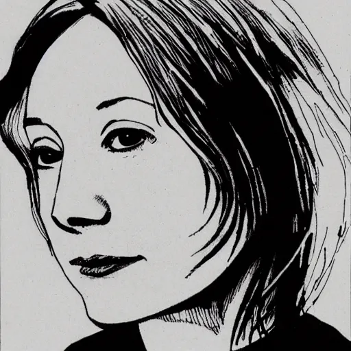 Image similar to beth gibbons, portrait, by guido crepax