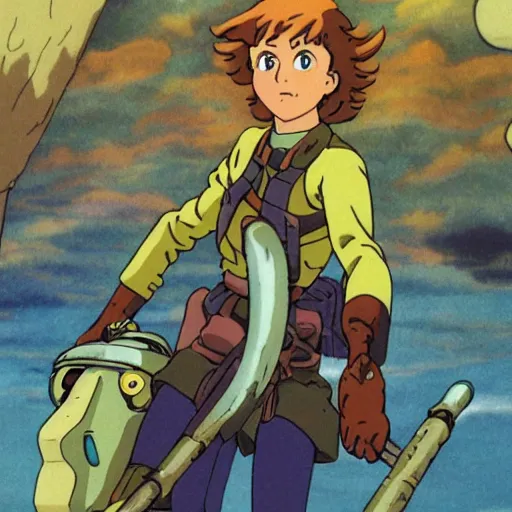 Prompt: nausicaa of the valley of the wind
