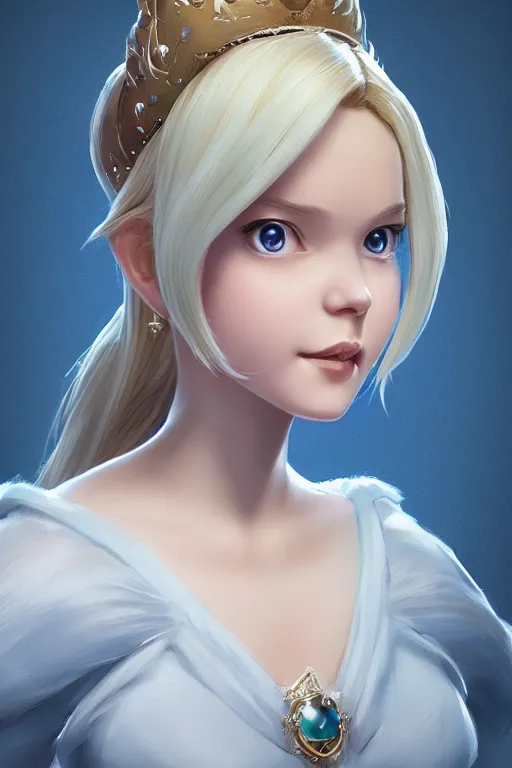 a portrait of princess rosalina, made by stanley | Stable Diffusion ...