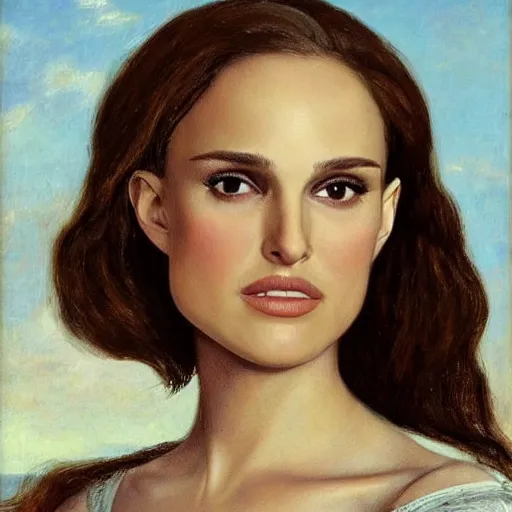 Prompt: Natalie Portman by Gustave Courbet