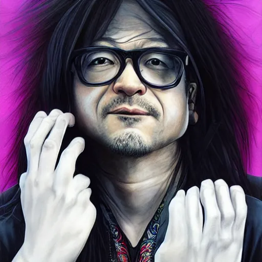 Image similar to David Shing, better known as Shingy, by artgerm