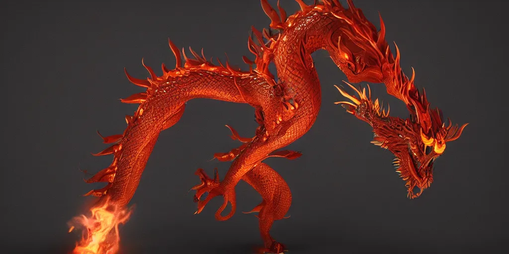 chinese fire dragons