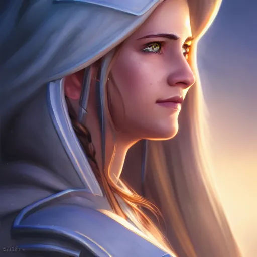 Prompt: portrait of jaina proudmoore amazing details 4 k beautiful ultra realistic sharp focus cinematic lightning highly detailed, digital painting, artstation, concept art, smooth, sharp focus, illustration sozomaika artgerm dandonfuga