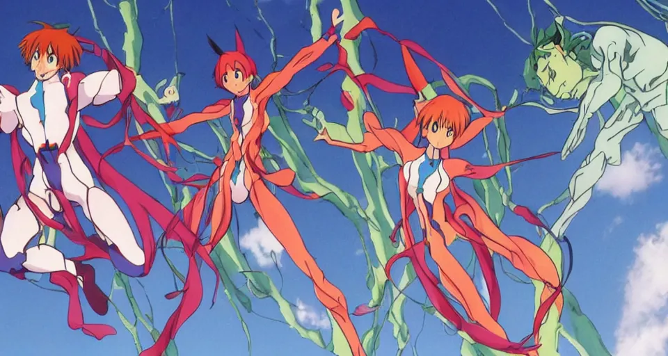 Image similar to Enchanted and magic forest, from Evangelion