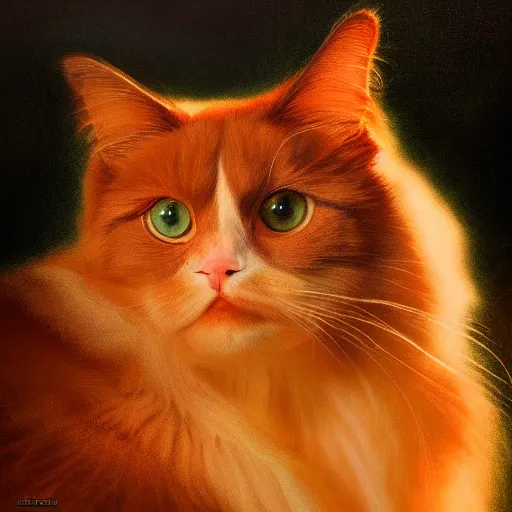 Image similar to majestic gracious ragdoll cat portrait, mysterious atmospheric lighting, elysian fields, painted, intricate, volumetric lighting, beautiful, rich deep colours masterpiece, golden hour, golden ratio, sharp focus, ultra detailed, by leesha hannigan, ross tran, thierry doizon, kai carpenter, ignacio fernandez rios