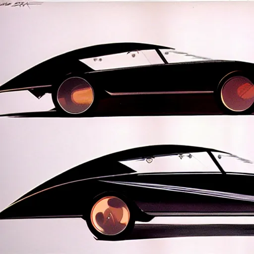 Image similar to concept art for a car with saw blades on the sides, illustrated by syd mead, high quality