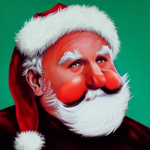 Image similar to “Santa clause in the style of alex ross”