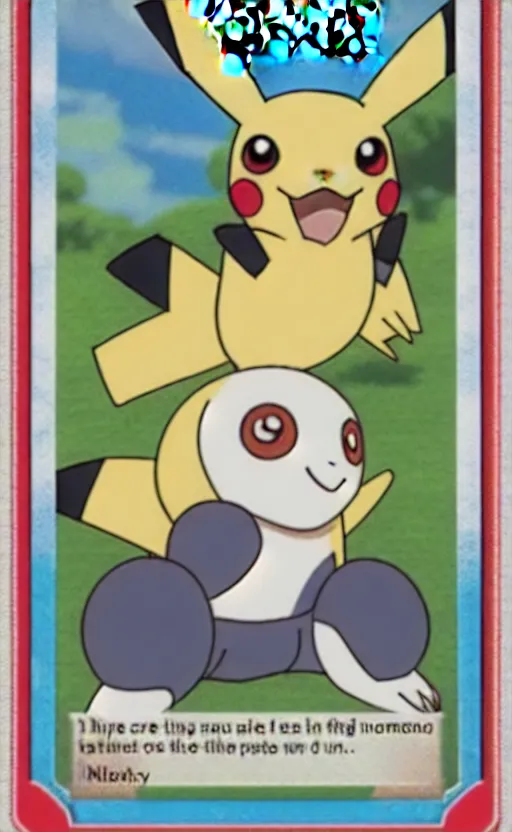 Image similar to a pokemon card