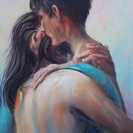 Prompt: love and belonging, detailed painting, expressive, emotional, masterpiece, trending on artstation, oil on canvas