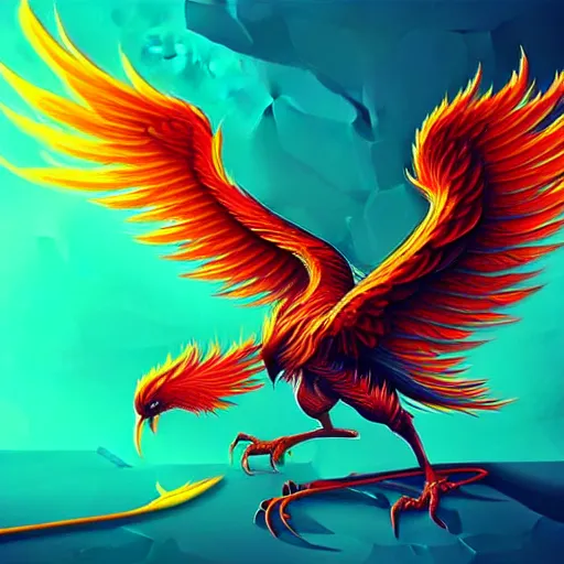 Image similar to artwork of a phoenix, highly detailed, artstation, smooth illustration