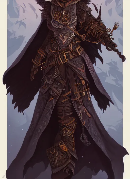 Image similar to raven warlock, wind magic, exquisite details, full body character design, dungeons and dragons white background, by studio muti