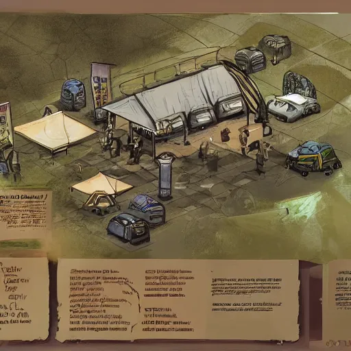 Image similar to Disco Elysium concept art