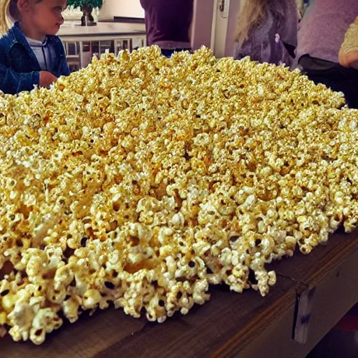 Image similar to meadow made of popcorn