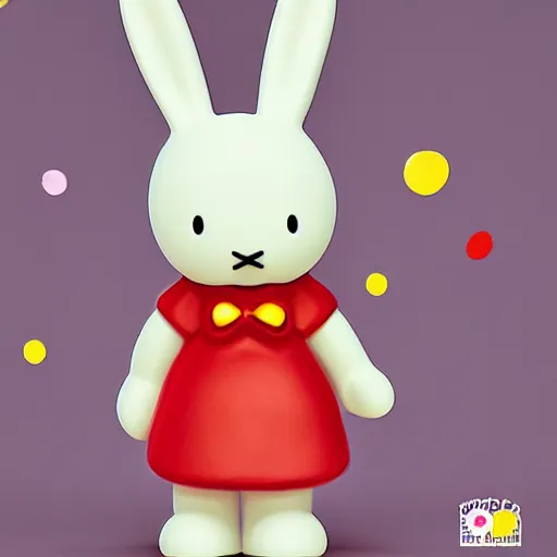 Prompt: Miffy-Miffy Bons Bons the bunny girl