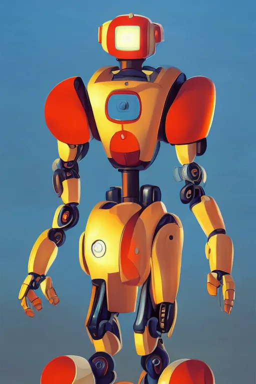 Image similar to metabots medabots medarotto medarot robot minimalist comics, behance hd by jesper ejsing, by rhads, makoto shinkai and lois van baarle, ilya kuvshinov, rossdraws global illumination ray tracing hdr radiating a glowing aura