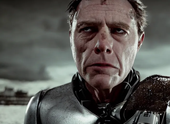 Image similar to film still of johnny silverhand in the new scifi movie, 4 k