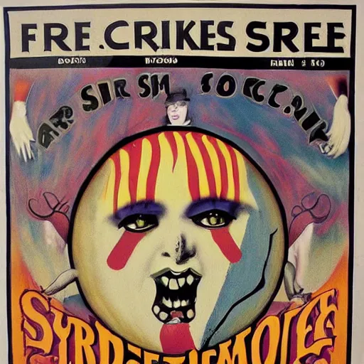 Image similar to banner advertising a side show, freak show advertisement, hand - painted banner, creepy, 1 9 3 0 circus poster