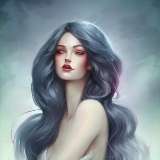 Prompt: a pinup by charlie bowater and anna dittmann.