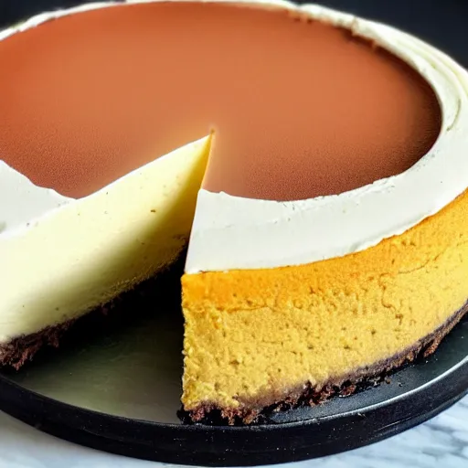 Prompt: close view of a delicious sweet and perfect cannabis cheesecake piece, award winning, 4 k, beautiful