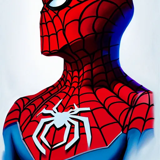 Image similar to spider - man portrait by artgerm and rhads, artstation