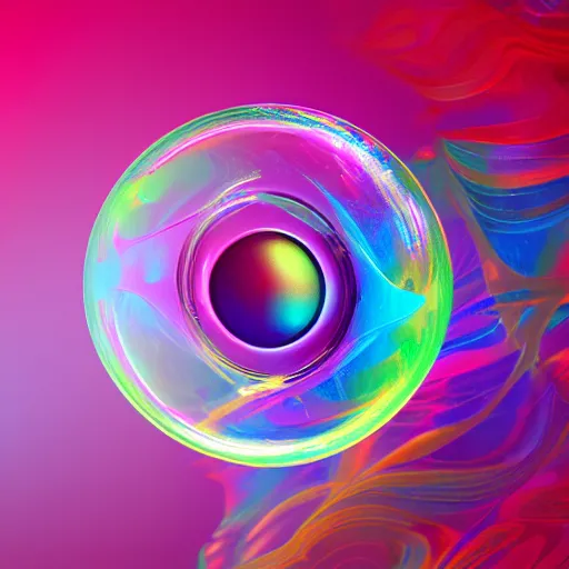 Prompt: soap bubble's iridescent surface, swirling, color, smoke, fluid, highly detailed, hd 4 k 8 k wallpaper, behance