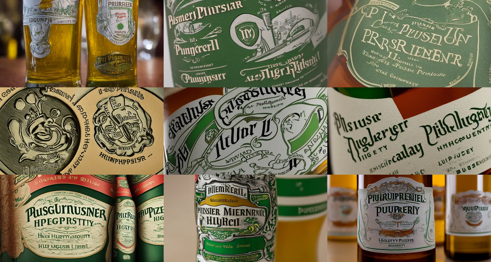 Prompt: pilsner urquell, highly detailed, close up