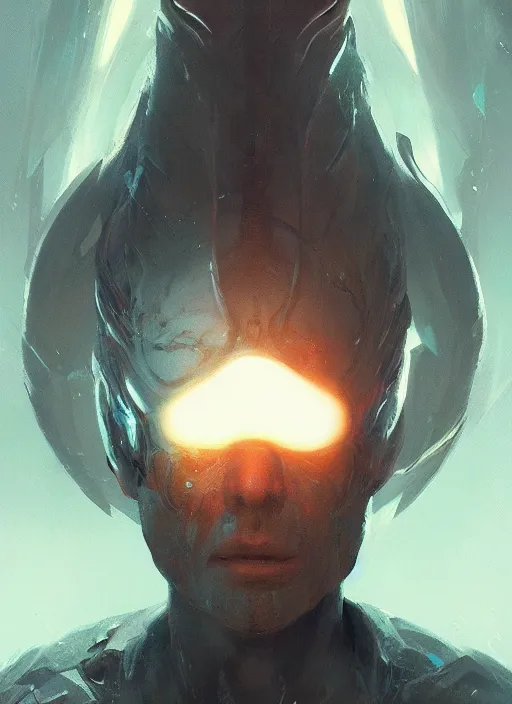 Image similar to pulp sci - fi portrait concept art of an interdimensional god, unreal engine, greg rutkowski