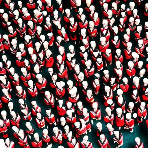 Image similar to highly detailed where's wally? by caravaggio and martin handford wiew from above