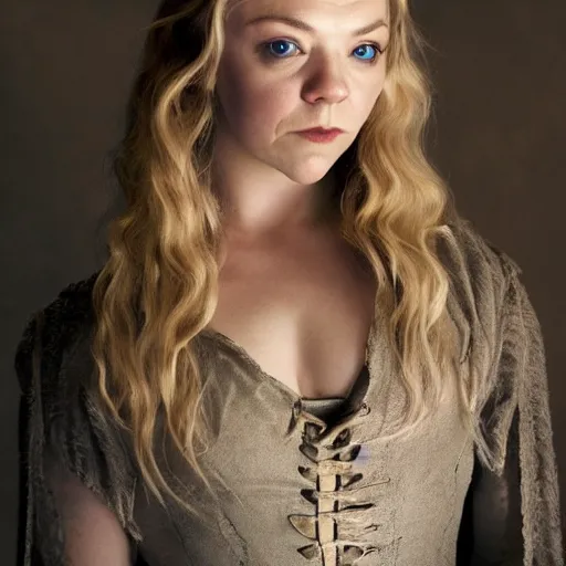 Prompt: whole body photo of natalie dormer as a vampire warrior