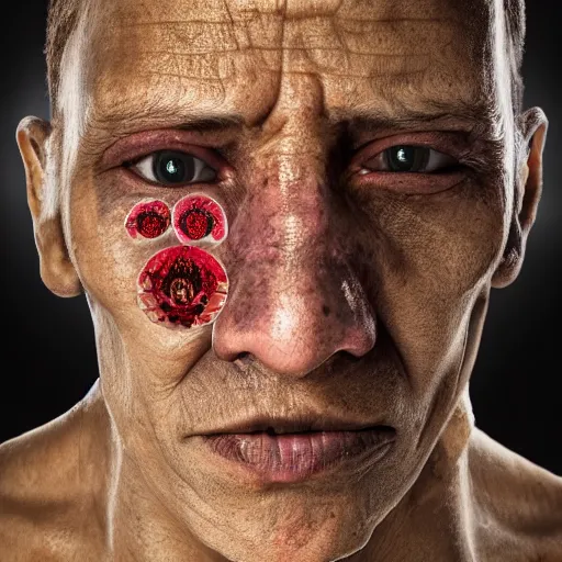 Prompt: portrait of worldwide diseases if they're was a human, 8k, highly detailed, photography,