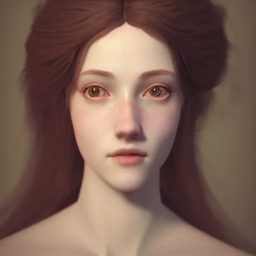 Image similar to kodak portra 4 0 0, 8 k, artstation, soft light, volumetric lighting, highly detailed, britt marling style 3 / 4 portrait photography of a beautiful woman pre - raphaelite, inspired by yoshitaka amano, royal woman, realistic, refined, highly detailed