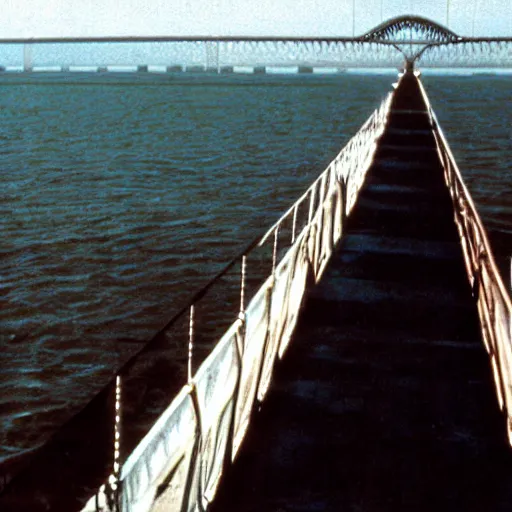 Image similar to still of ile de re bridge, in american psycho ( 1 9 9 9 )