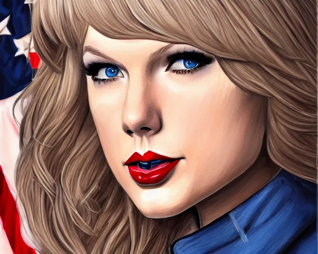 Image similar to portrait of taylor swift cosplay as joe biden, artgerm, extremely detailed, 8 k resolution