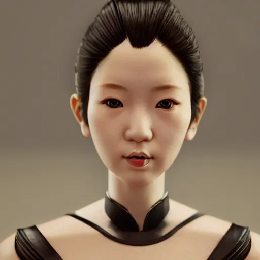 Prompt: japanese doll sculptures, realistic portraits, full body, unreal engine, 3 d, octane render, hd