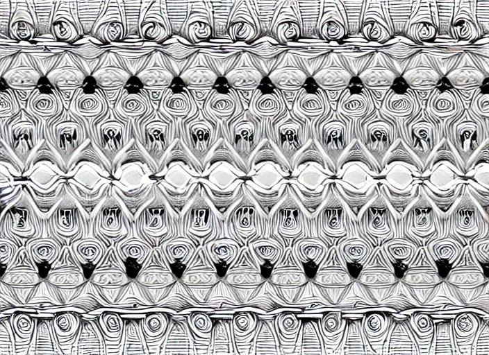 Image similar to symmetry! twins, intricate filigree, elegant, highly detailed, concept art, smooth, sharp focus, lineart, illustration, 3 d occlusion, thinline with grays on white, 8 k