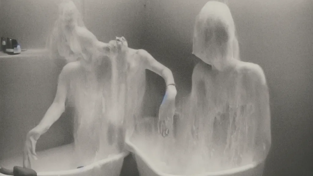 Image similar to polaroid connecting bath apparition