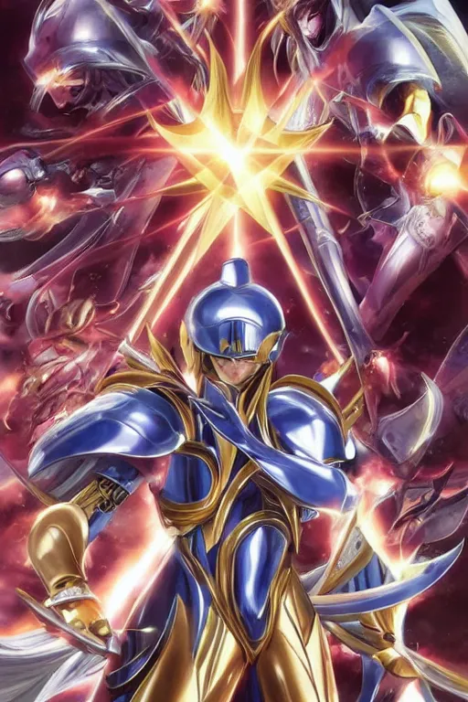 Image similar to 2 0 2 2 knights of the zodiac saint seiya battle for sanctuary hero suit armor comics mask minimalist verytoon nautiljon animes toei animation namco bandai, art by artgerm and greg rutkowski and magali villeneuve