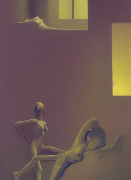 Prompt: sensual samus Aran Metroid Edward Hopper and James Gilleard, Zdzislaw Beksinski, Steven Outram highly detailed