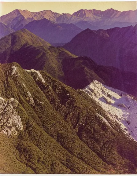 Prompt: vintage color photo of mysterious light being floating over Cordillera De Los Andes, 8k definition