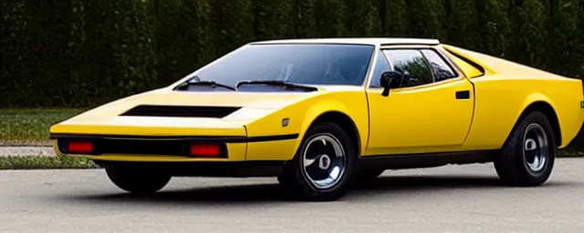 Image similar to a single 1 9 7 6 lotus esprit and 1 9 6 9 dodge charger hybrid, dslr