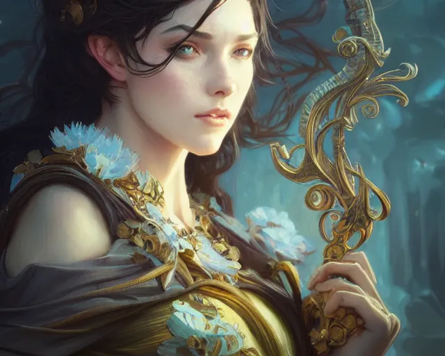 Image similar to photography of adrian donoghue, deep focus, d & d, fantasy, intricate, elegant, highly detailed, digital painting, artstation, concept art, matte, sharp focus, illustration, hearthstone, art by artgerm and greg rutkowski and alphonse mucha