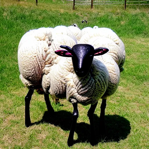 Image similar to spider web sheep shape morph