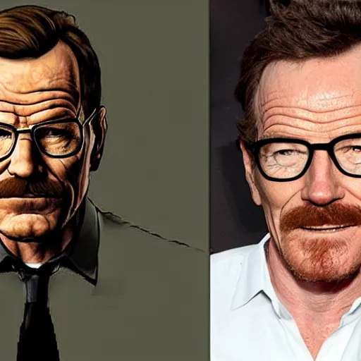 Image similar to bryan cranston as Gordon freeman