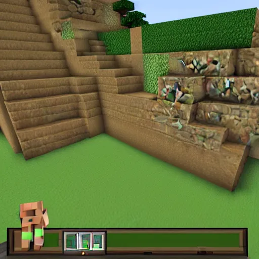 Image similar to Minecraft screenshot